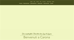 Desktop Screenshot of carona-tourism.ch