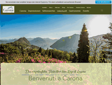 Tablet Screenshot of carona-tourism.ch